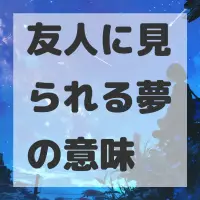 友人に見られる夢のサムネイル