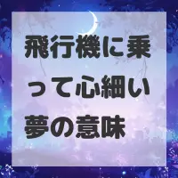 飛行機に乗って心細い夢のサムネイル