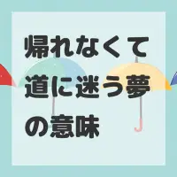 帰れなくて道に迷う夢のサムネイル