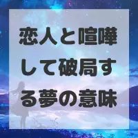 恋人と喧嘩して破局する夢のサムネイル