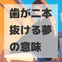 歯が二本抜ける夢のサムネイル