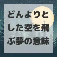 どんよりとした空を飛ぶ夢のサムネイル