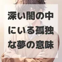 深い闇の中にいる孤独な夢のサムネイル画像