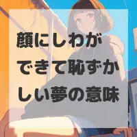 顔にしわができて恥ずかしい夢のサムネイル