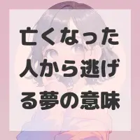 亡くなった人から逃げる夢のサムネイル