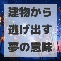 建物から逃げ出す夢のサムネイル