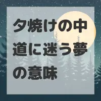 夕焼けの中道に迷う夢のサムネイル