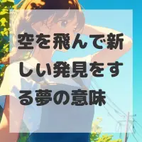 空を飛んで新しい発見をする夢のサムネイル