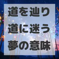 道を辿り道に迷う夢のサムネイル