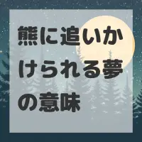 熊に追いかけられる夢のサムネイル