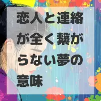 恋人と連絡が全く繋がらない夢のサムネイル