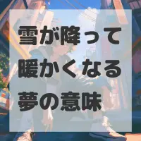 雪が降って暖かくなる夢のサムネイル