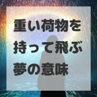 重い荷物を持って飛ぶ夢のサムネイル