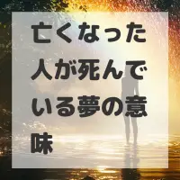 亡くなった人が死んでいる夢のサムネイル