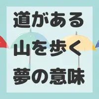 道がある山を歩く夢のサムネイル