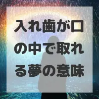 入れ歯が口の中で取れる夢のサムネイル画像
