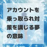 アカウントを乗っ取られ対策を講じる夢のサムネイル