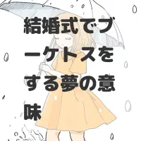 結婚式でブーケトスをする夢のサムネイル