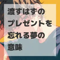 渡すはずのプレゼントを忘れる夢のサムネイル