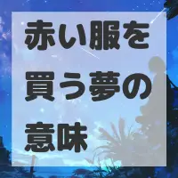 赤い服を買う夢のサムネイル