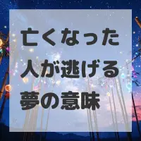 亡くなった人が逃げる夢のサムネイル