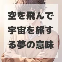空を飛んで宇宙を旅する夢のサムネイル