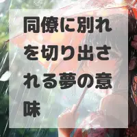 同僚に別れを切り出される夢のサムネイル