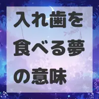 入れ歯を食べる夢のサムネイル
