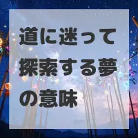 道に迷って探索する夢のサムネイル