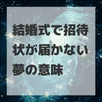 結婚式で招待状が届かない夢のサムネイル