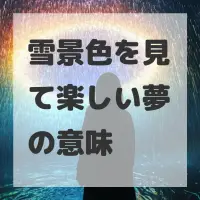 雪景色を見て楽しい夢のサムネイル