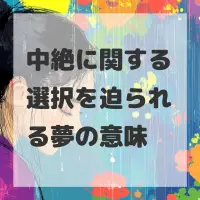中絶に関する選択を迫られる夢のサムネイル