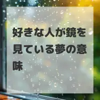 好きな人が鏡を見ている夢のサムネイル