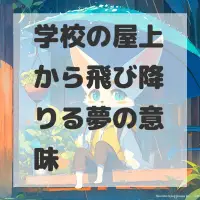 学校の屋上から飛び降りる夢のサムネイル