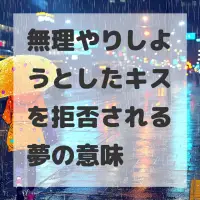 無理やりしようとしたキスを拒否される夢のサムネイル