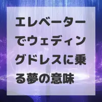エレベーターでウェディングドレスに乗る夢のサムネイル