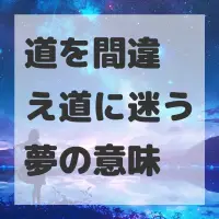 道を間違え道に迷う夢のサムネイル