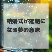 結婚式が延期になる夢のサムネイル