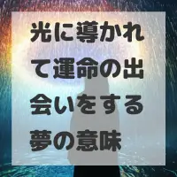 光に導かれて運命の出会いをする夢のサムネイル