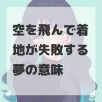 空を飛んで着地が失敗する夢のサムネイル