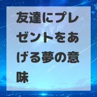 友達にプレゼントをあげる夢のサムネイル