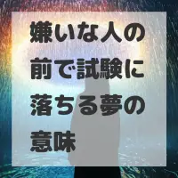嫌いな人の前で試験に落ちる夢のサムネイル