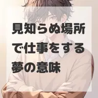 見知らぬ場所で仕事をする夢のサムネイル