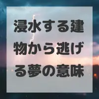 浸水する建物から逃げる夢のサムネイル