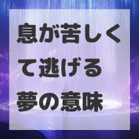 息が苦しくて逃げる夢のサムネイル