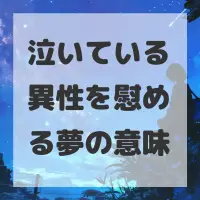 泣いている異性を慰める夢のサムネイル