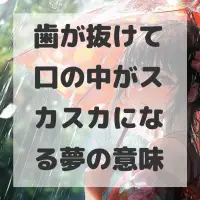 歯が抜けて口の中がスカスカになる夢のサムネイル