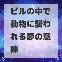 ビルの中で動物に襲われる夢のサムネイル