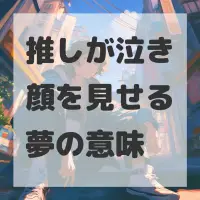 推しが泣き顔を見せる夢のサムネイル
