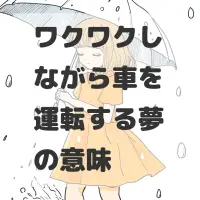 ワクワクしながら車を運転する夢のサムネイル